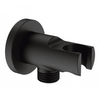 GENEBRE Держатель для душа с подсоединением для шланга Oslo Black Cylindrical (1946 41)